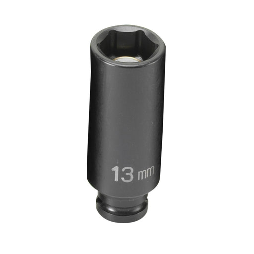 SOC 13MM 1/4D IMP MAG 6PT DP BLK