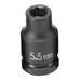 SOC 5.5 MM 1/4D IMP MAG 6PT BLK