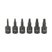 1/4" Drive 6 Pc Internal Torx Impact Driver Set