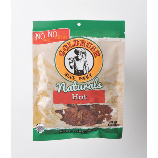 Goldrush Natural Hot 2.85 oz. Beef Jerky, Free fro
