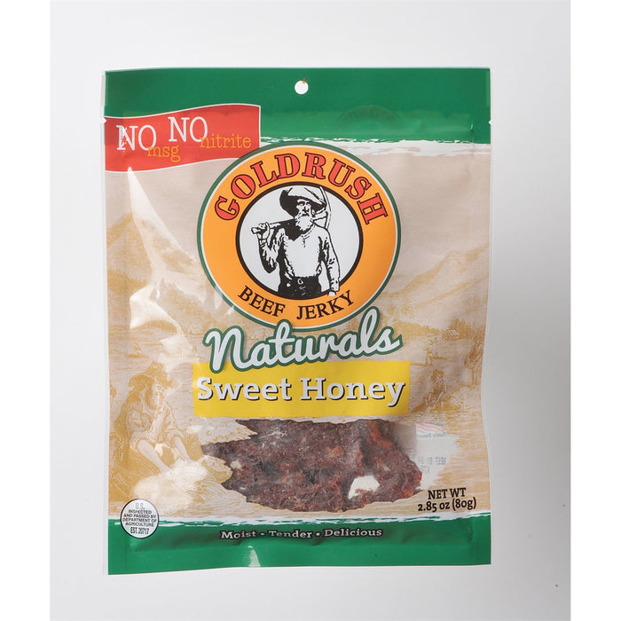 Goldrush Natural Honey 2.85 oz. Beef Jerky, Free f
