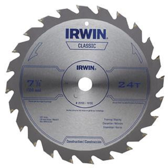 Irwin Hanson 7-1/4 in. 24T Arbor Circular Saw Blad