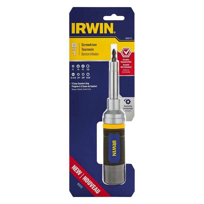 Irwin 8-in-1 Ratcheting Screwdriver