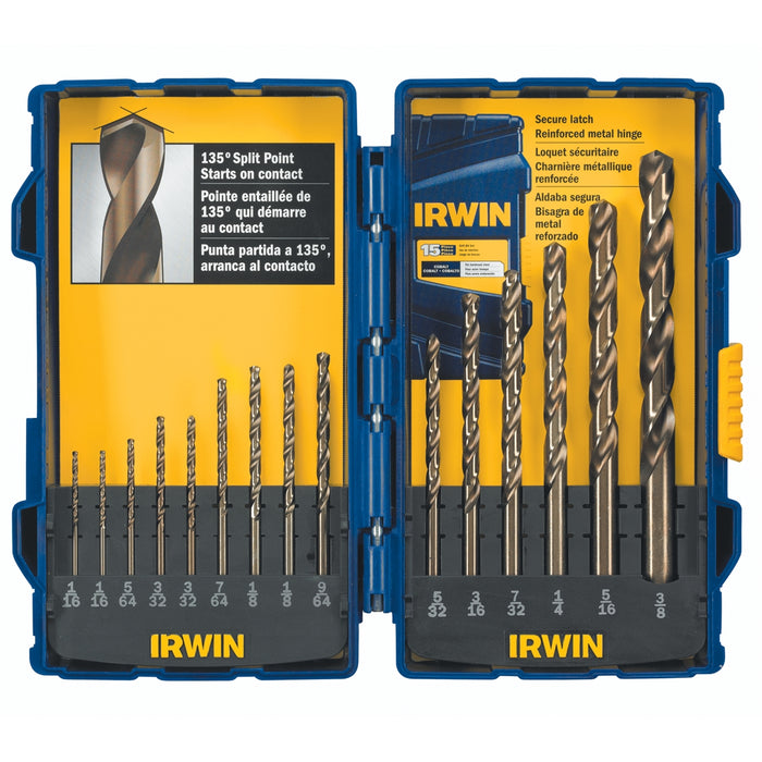 Drill Bit 15 Pc. Cobalt Set