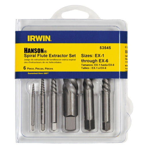 6PC SPIRAL EXTRACTOR SET