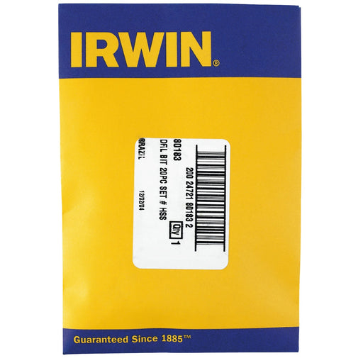 20PC WIRE GAUGE NUMBER DRILL BIT SET