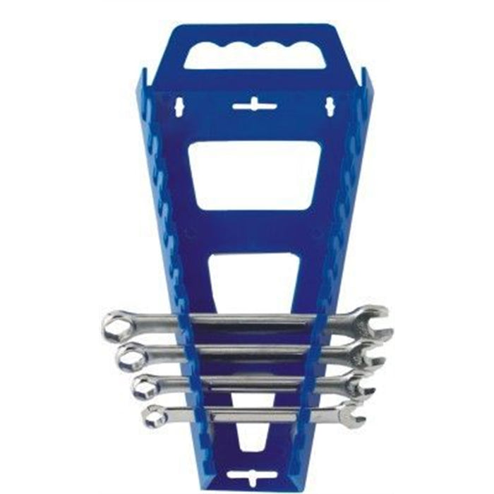 Univ Wrench Rack, Holds 13 Wrenches, Blue