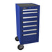 18" H2Pro Series 7-Drawer Side Cabinet, Blue