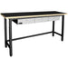 STEEL WORKBENCH W/ 3 DRAWERS & WOOD TOP