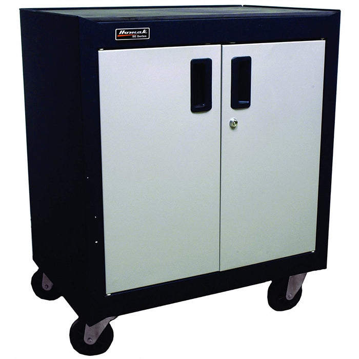 2 DOOR MOBILE CABINET W/ GLIDI