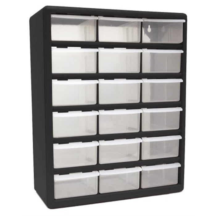 18-Drawer Parts Organizer, Black