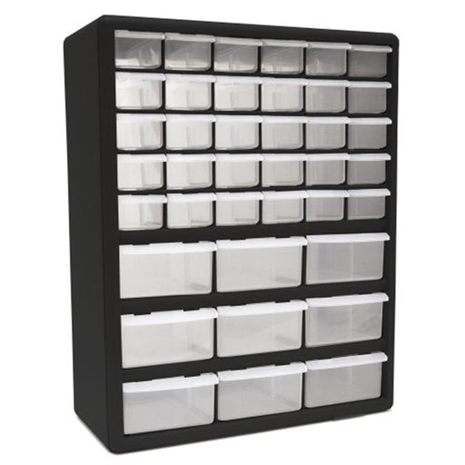 39-Drawer Parts Organizer, Black