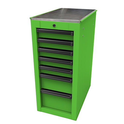 14-1/2" RS Pro 7-Drawer Side Cabinet Lime Green