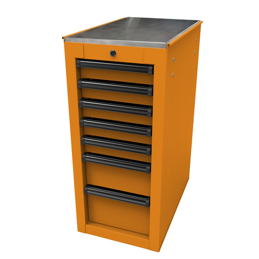 14-1/2" RS Pro 7-Drawer Side Cabinet Orange