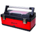 22-1/2" Metal and Plastic Hand-Carry Toolbox Red