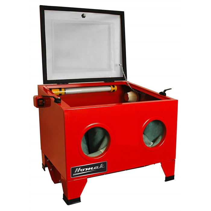 23" Table Top Abrasive Blast Cabinet, Red
