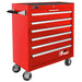 H2Pro Series 36" 6-Drawer Roller Cabinet, Red