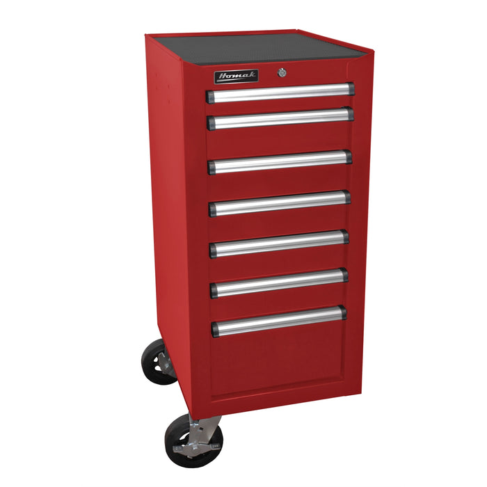 18" H2Pro Series 7-Drawer Side Cabinet-Red