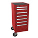 18" H2Pro Series 7-Drawer Side Cabinet-Red