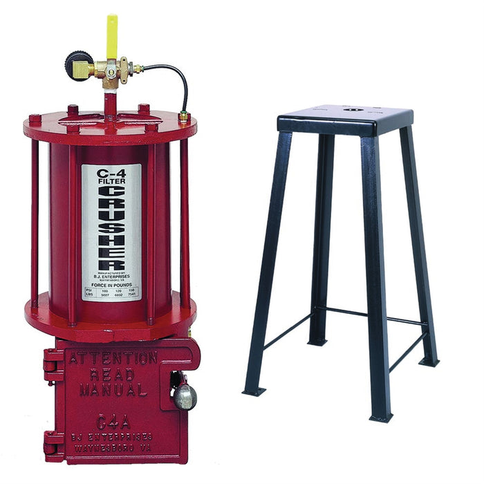 C4 OIL FILTER CRUSHER W/STAND