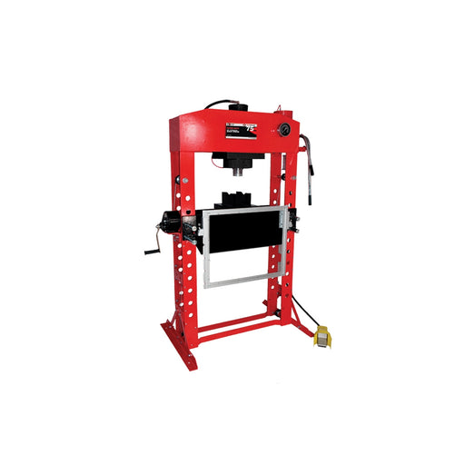 75 Ton Super Duty press with hydraulic table cart