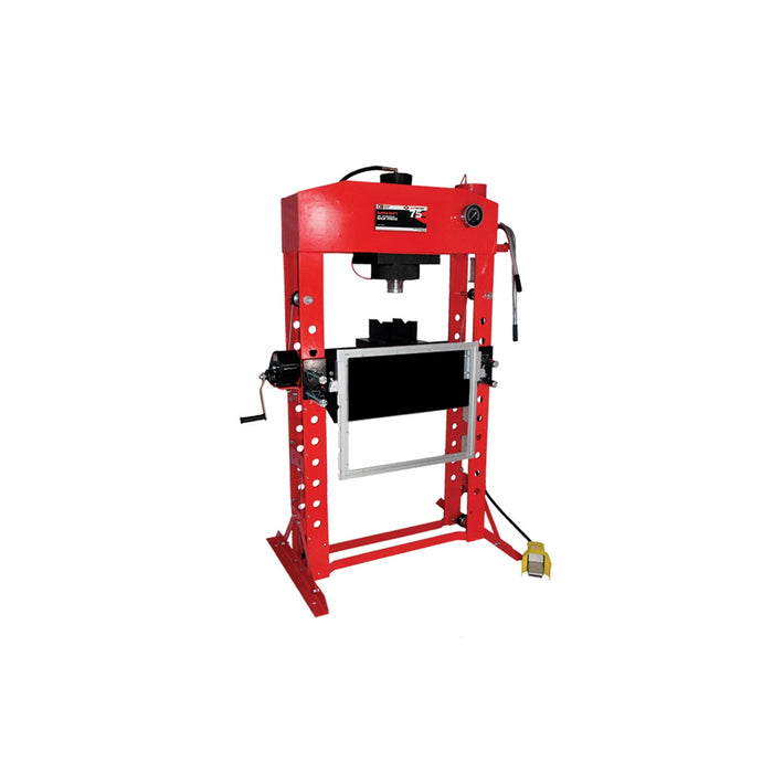 75 Ton Super Duty press with hydraulic table cart
