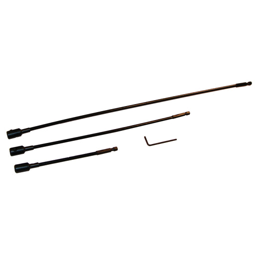 1/4" QUICK DR FLEX EXTENSIONS W/LOCKING SET SCREW