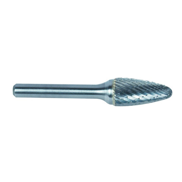 BUR CARB TREE SHAPE, RADIUS NOSE, 1/2"DIA,1"CUT L.