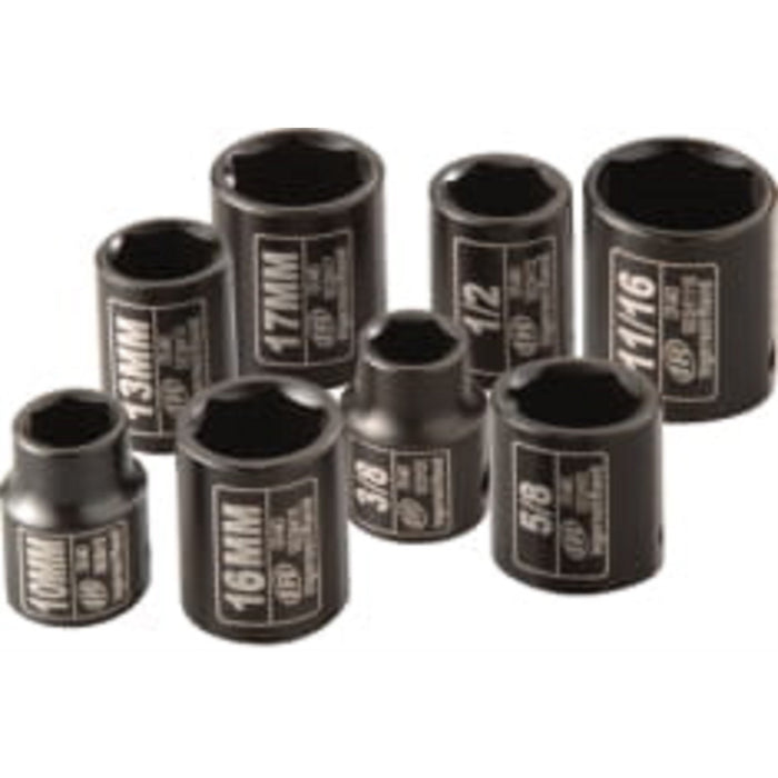 3/8" Drive Combo SAE and Metric Set, 8 Piece