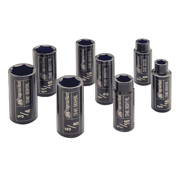 3/8" SAE DEEP SOCKET SET, 8 PIECE