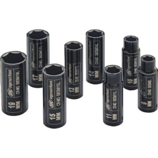 3/8" Drive Metric Deep Impact Socket Set, 8 Piece
