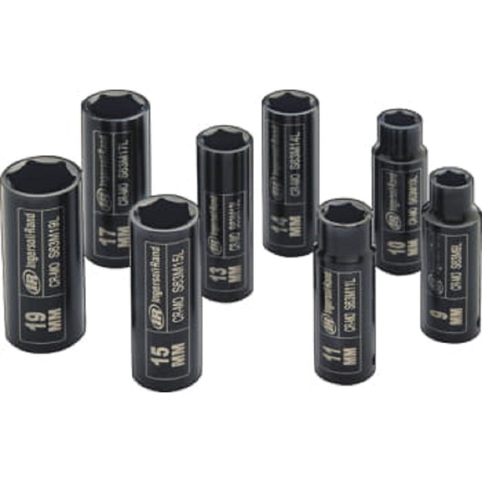 3/8" Drive Metric Deep Impact Socket Set, 8 Piece