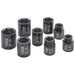 3/8" METRIC STANDARD SOCKET SET, 8 PIECE