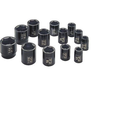 1/2" Drive SAE Impact Socket Set, 13 Piece
