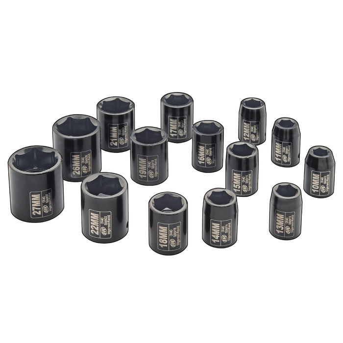 1/2" 14PC METRIC IMPACT SOCKET SET