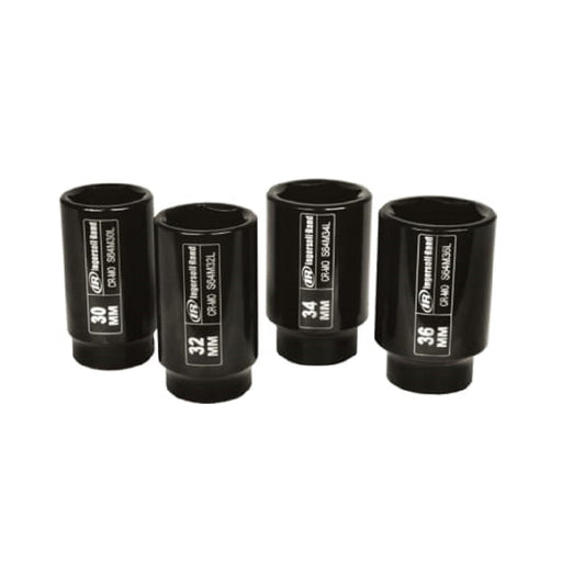 1/2" Metric Deep Axle Nut Socket Set, 4 Piece