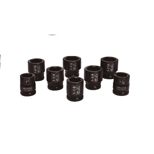 3/4" Drive SAE Impact Socket Set, 8 Piece
