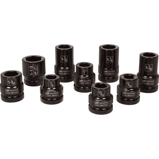 1" Drive SAE Truck Serv Socket Set 9 Pc