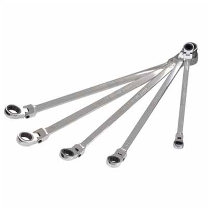 5pc MM D.B. Spline Ratc Wr Set