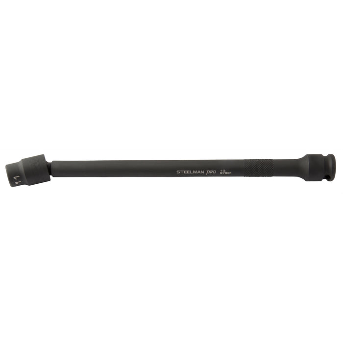 3/8" Drive x 9" Long Ball-Joint Impact Socket,11mm
