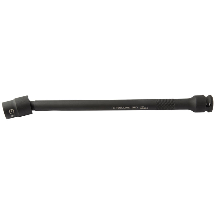 3/8" Drive x 9" Long Ball-Joint Impact Socket,13mm