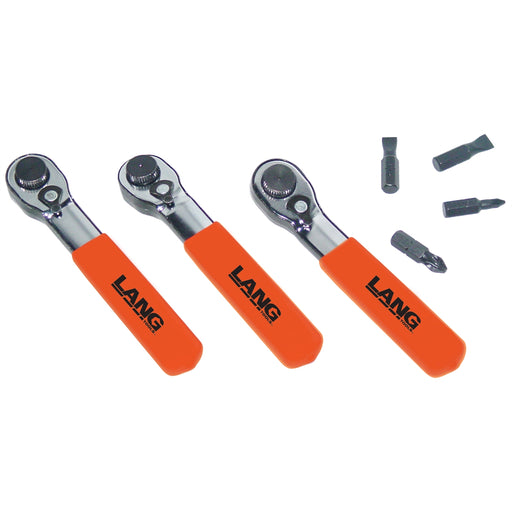 7PC Fine Tooth Ratchet Bit Wr. Set