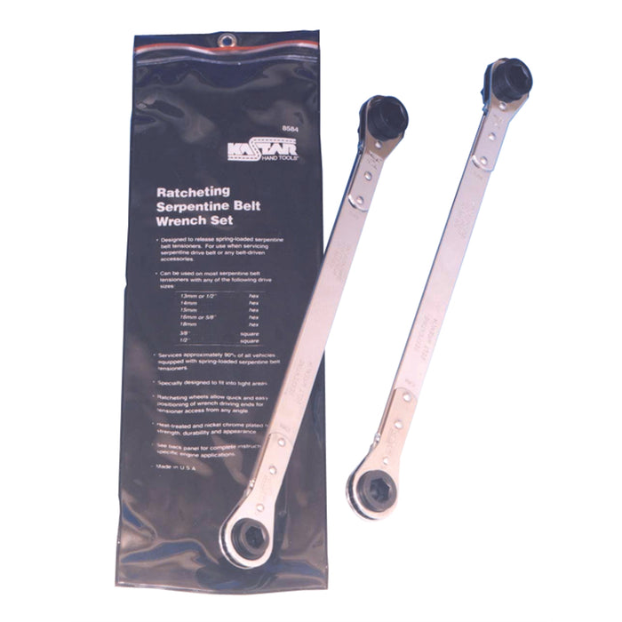 WRE SET RATCHETING SERPENTINE BELT 2PC