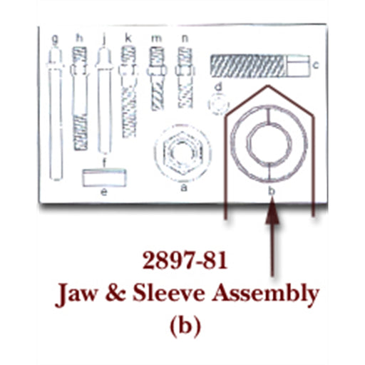 JAW ASSEMBLY AND SLEEVE FOR KDT2897