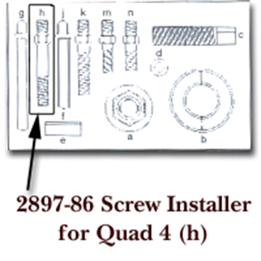 SCREW INSTALLER FOR QUAD 4 LETTER (H)