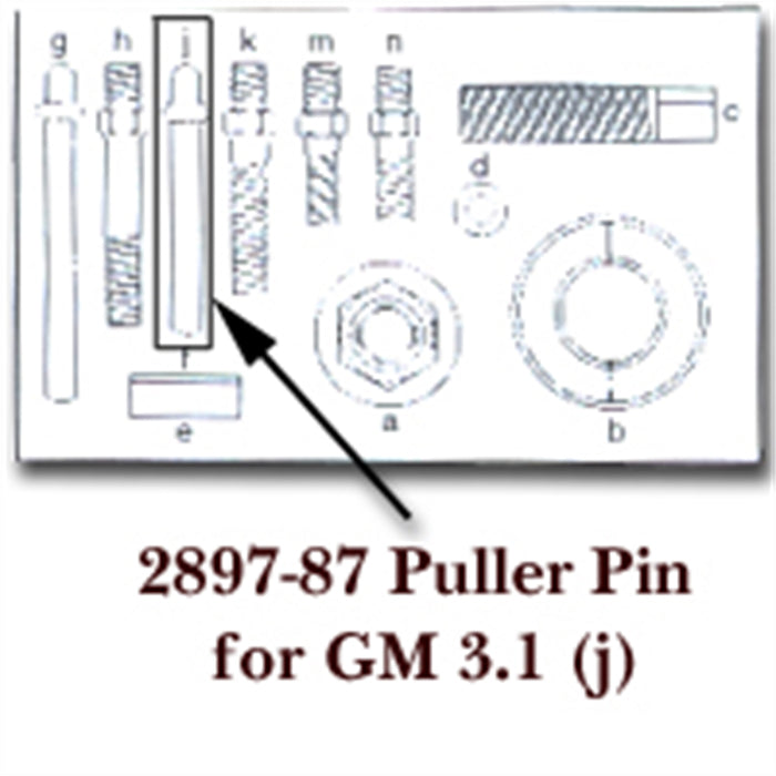 PULLER PIN FOR GM 3.1 FOR KDT2897