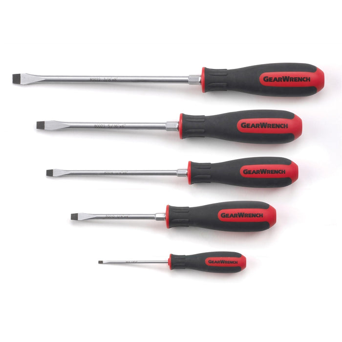 5PC SLOTTED SCREWDRIVER SET
