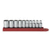 10PC 1/4" DR 12PT STANDARD SAE SOCKET SET