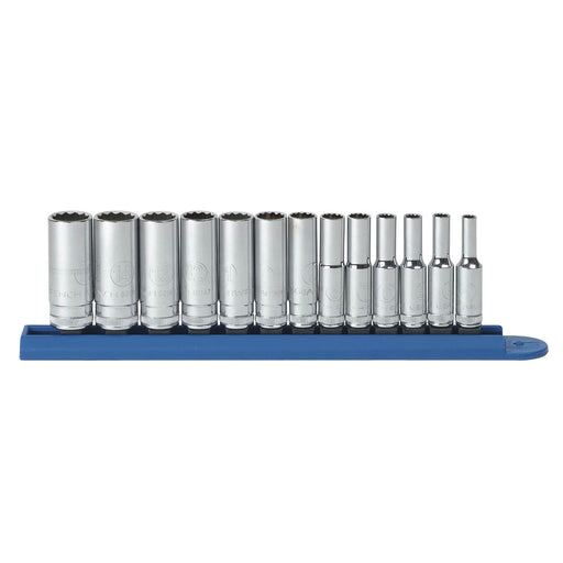 13PC 1/4" DR 12PT DEEP METRIC SOCKET SET