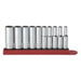 10PC 1/4DR 12PT DEEP SAE SOCKET SET